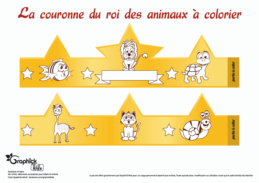 couronne-animaux-coloriage-graphick-kids-tshirt-enfants-bebes