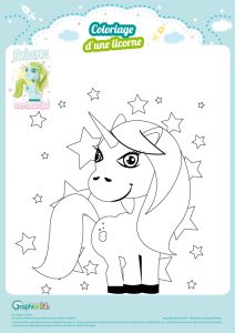 coloriage licorne