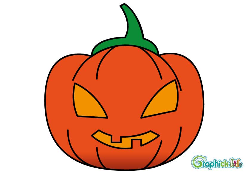 Lecon De Dessin 1 La Citrouille D Halloween En 10 Etapes Graphick Kids