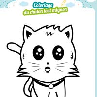 coloriage chaton