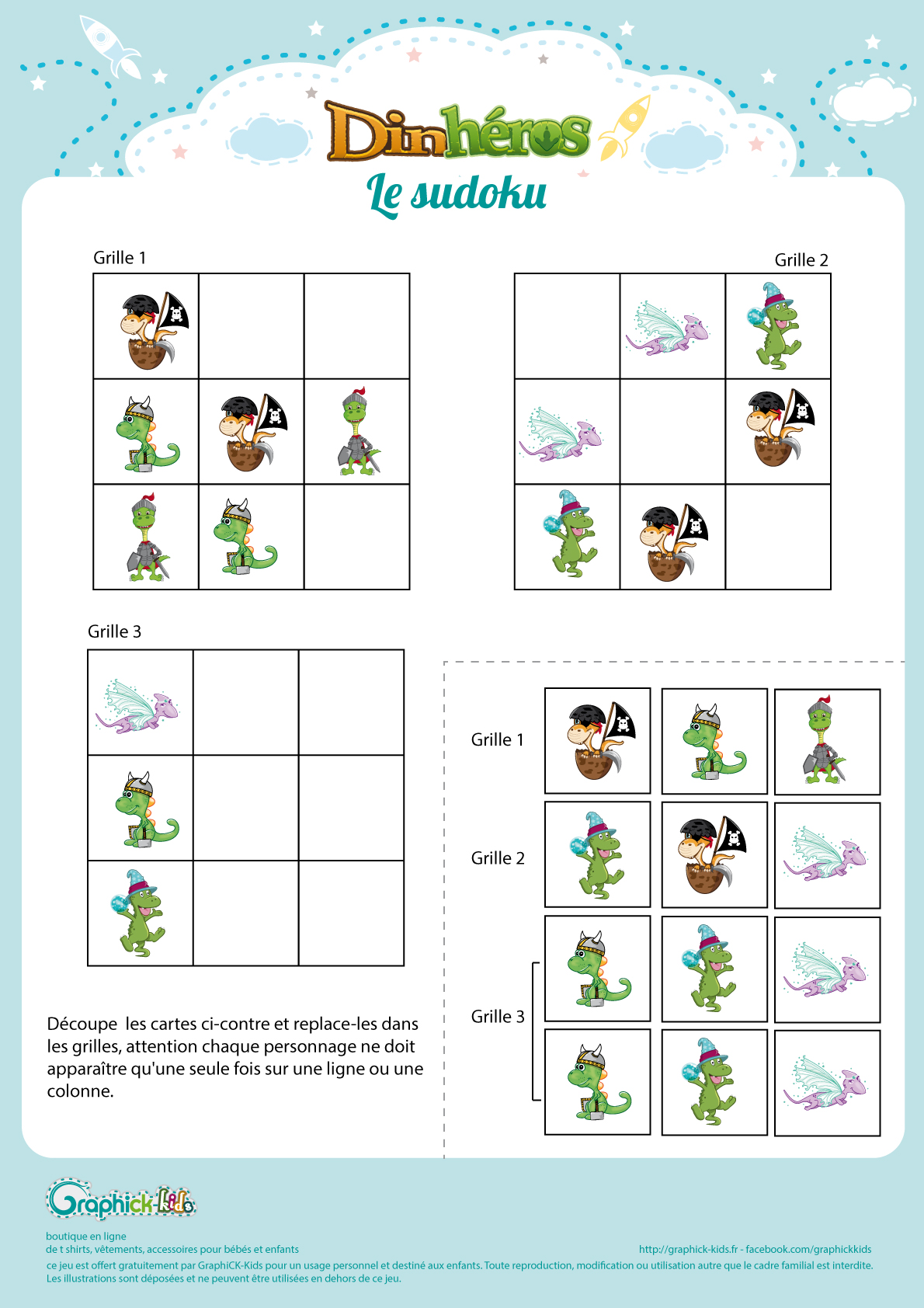L Activite Du Mercredi Le Sudoku Des Dinheros Graphick Kids