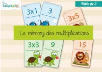 memo multiplication table 3