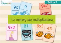 memory table de multiplication 9