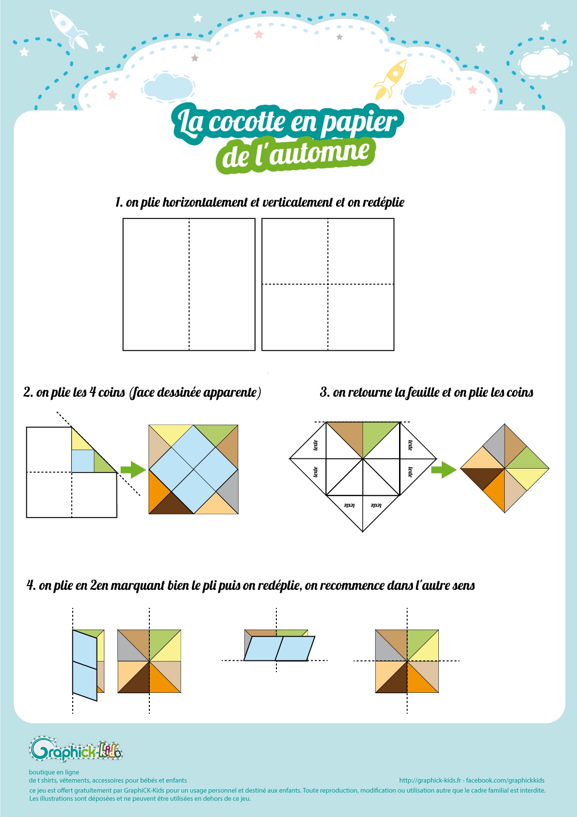 notice cocotte en papier