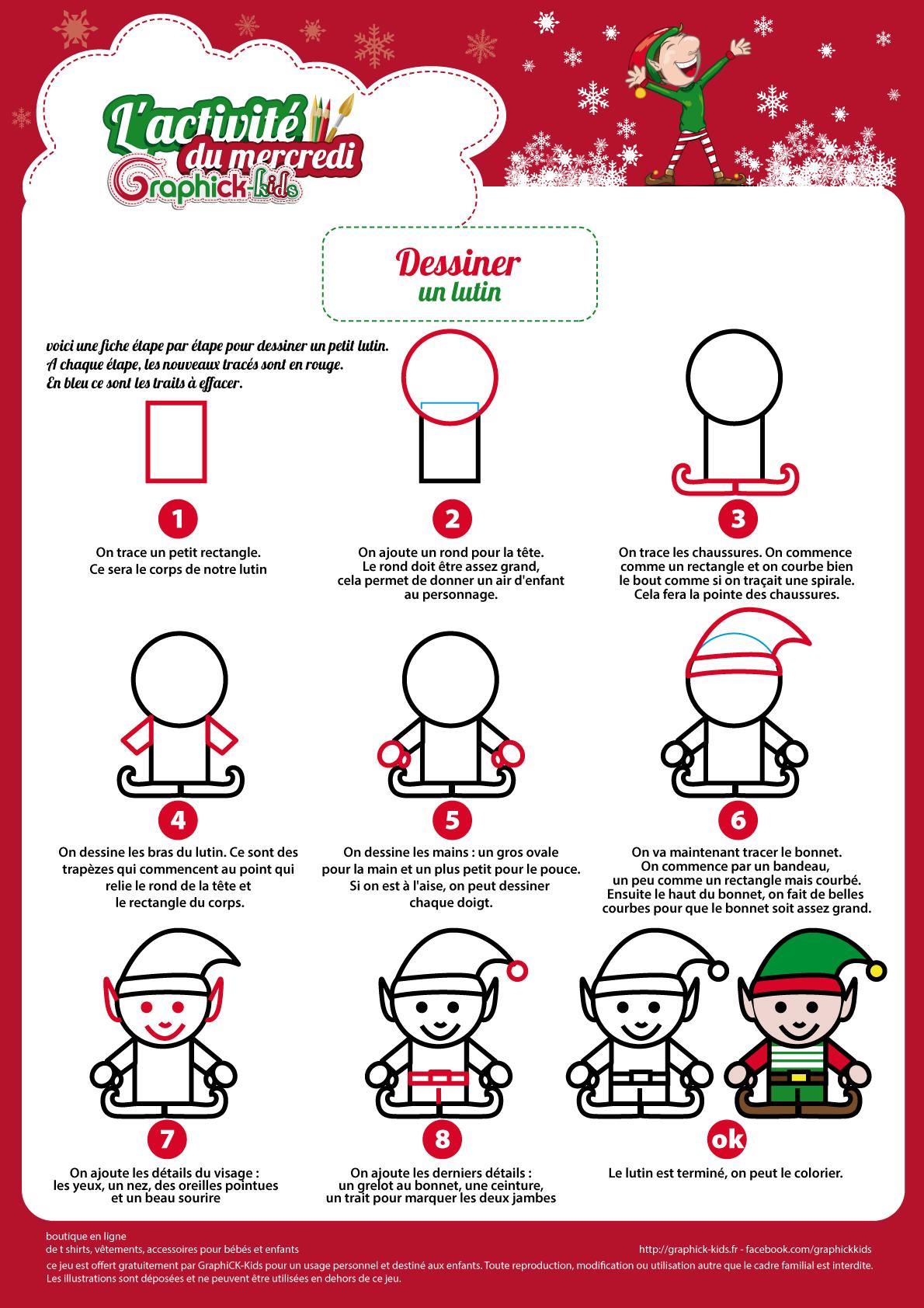 Lactivité du mercredi : Dessiner un lutin - GraphiCK-Kids