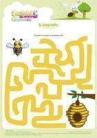 labyrinthe abeille ruche