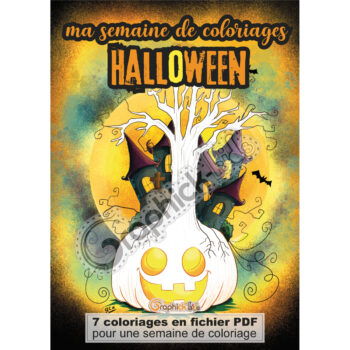 ma semaine de coloriages Halloween