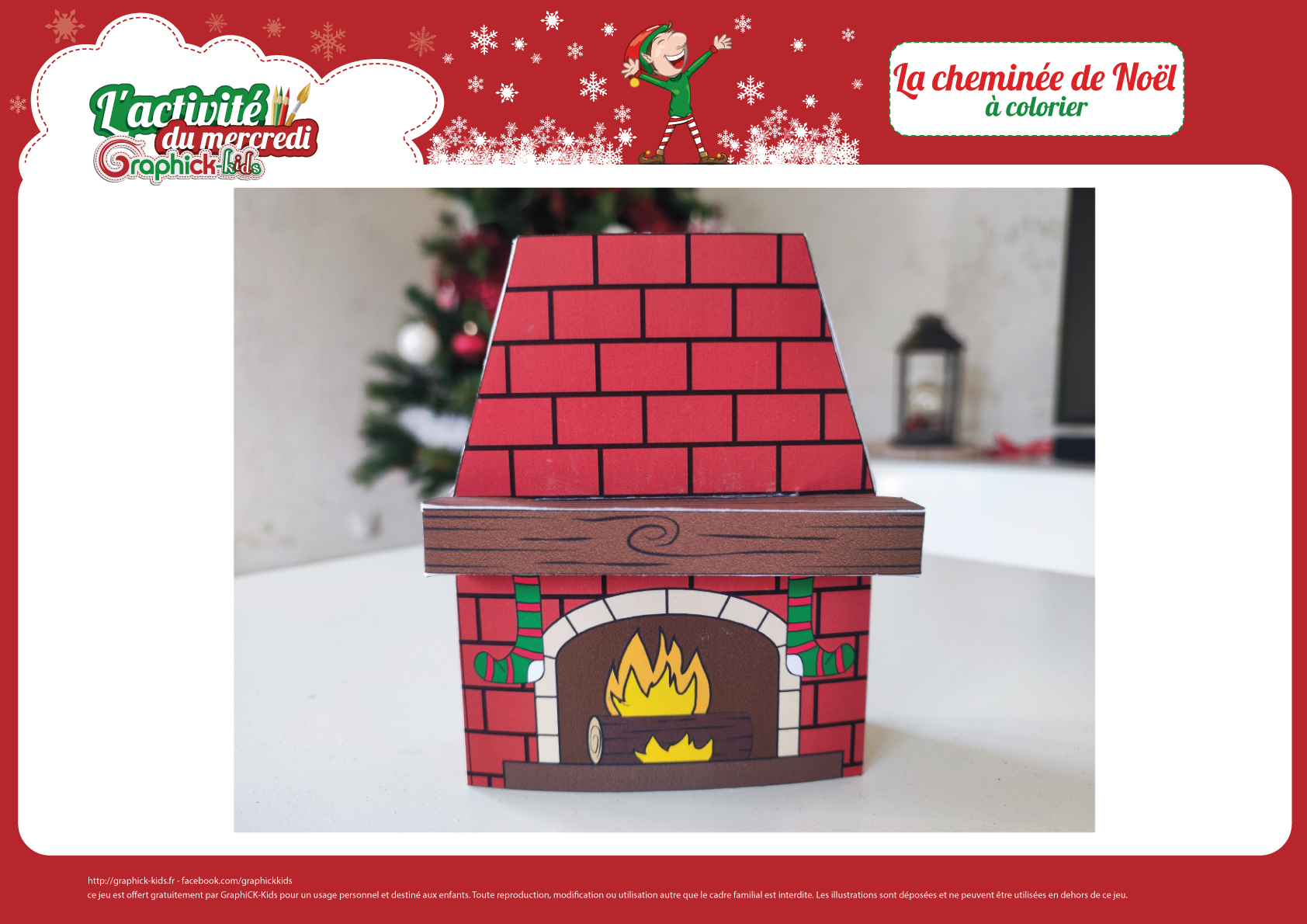 cheminée de noël