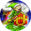 décoration lutin sur cadeau