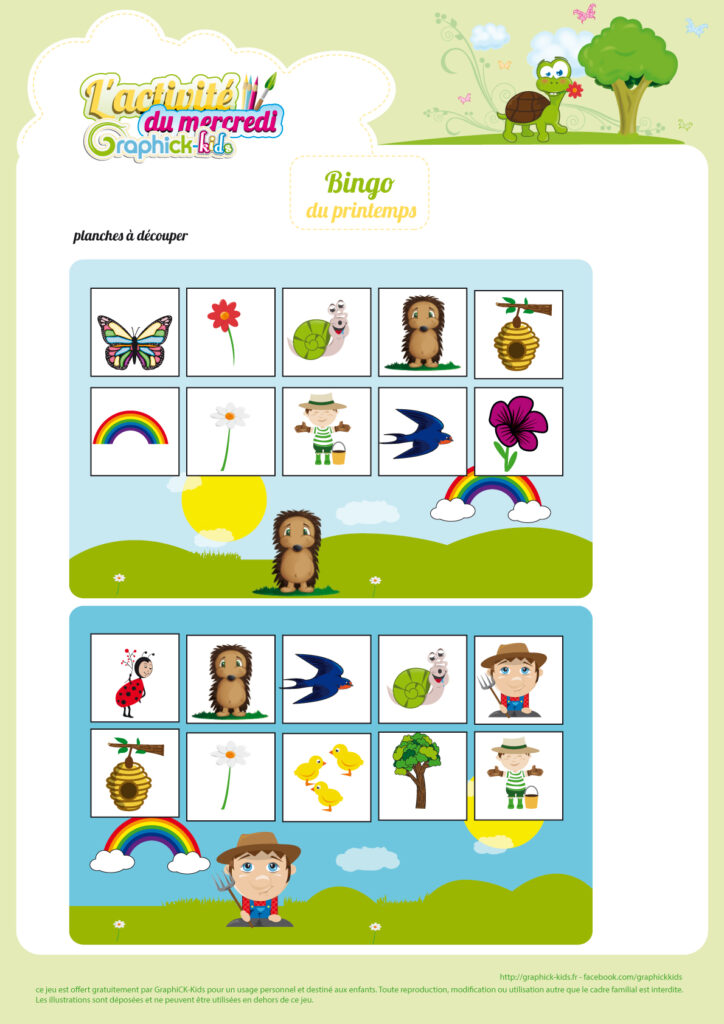 bingo du printemps