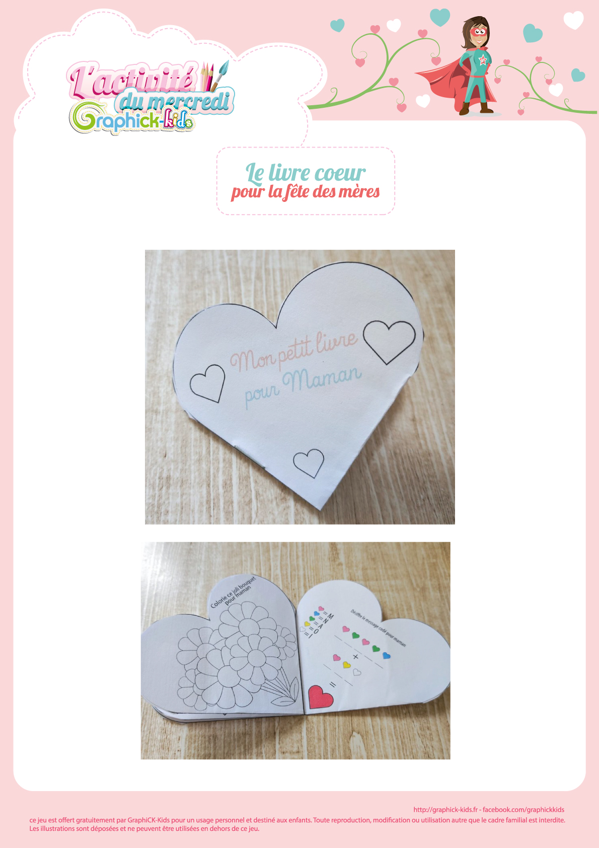 livre coeur fête des mères