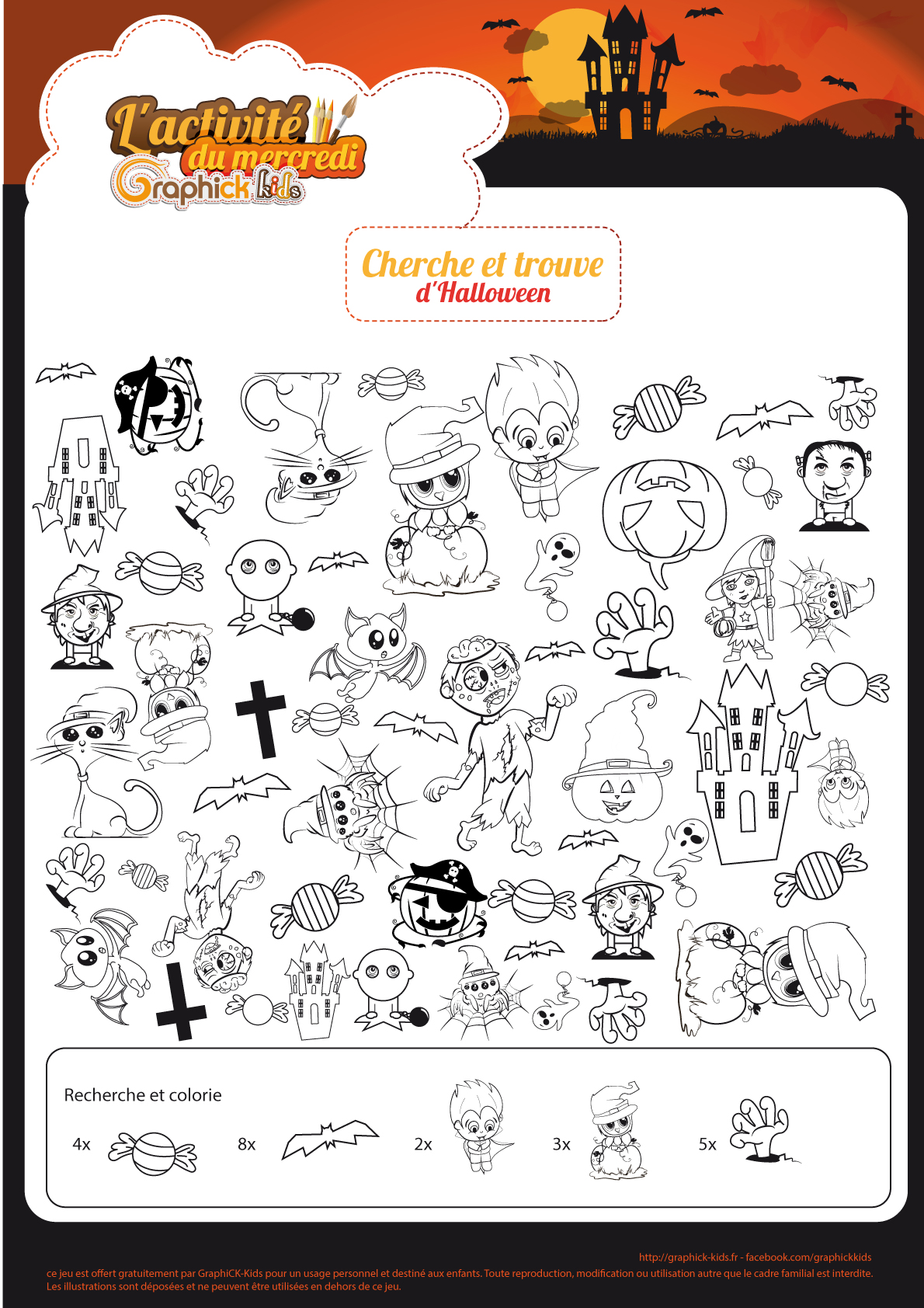 cherche et trouve Halloween